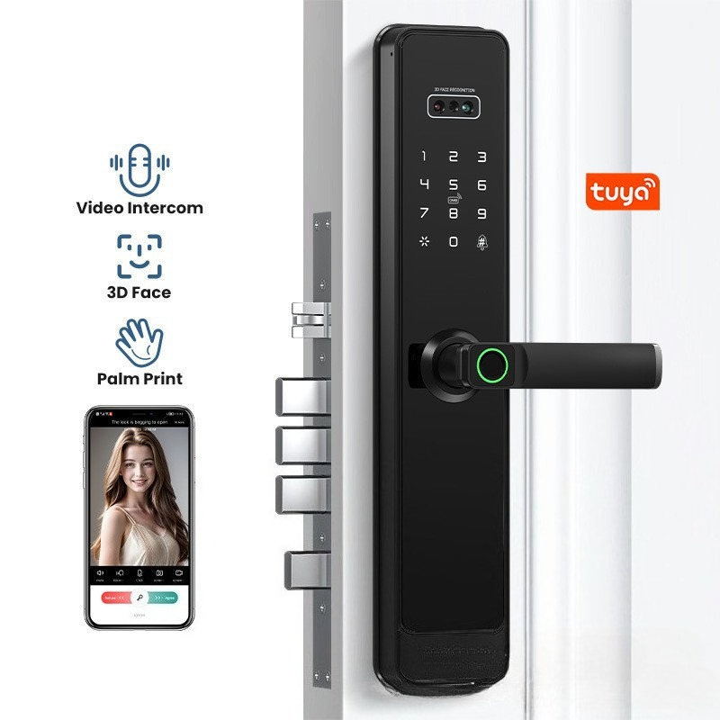Smart Door Lock Wifi - EGFirtor Semi-otomatis Tuya Kunci Kata Sandi