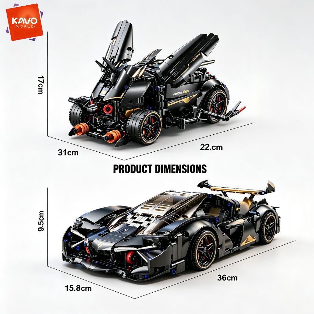 KAVOWORLD 1248 buah, Balok Ban - Stem Robotics Kit ulasan dan harga