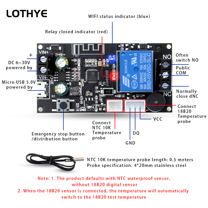 Remote WIFI Termostat Modul Pe - Wifi Thermostat ulasan dan harga