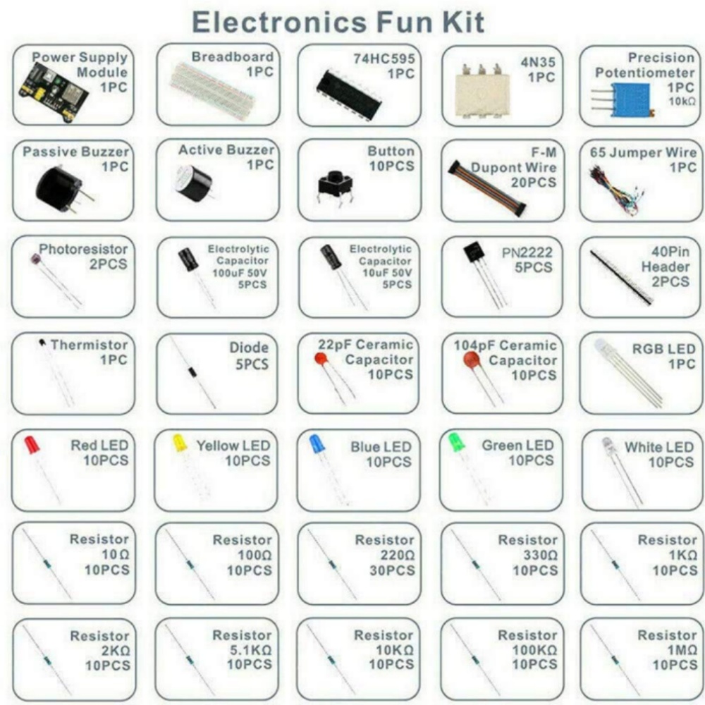 Komponen Elektronik Kapasitor  - Esp32 Smart Home Kit ulasan dan harga