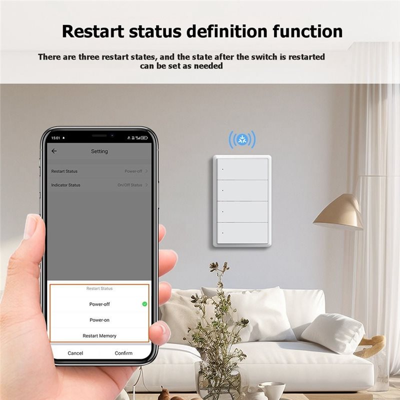 AAAN-Sakelar Lampu Pintar Tuya - Smart Light Switch Wifi ulasan dan harga