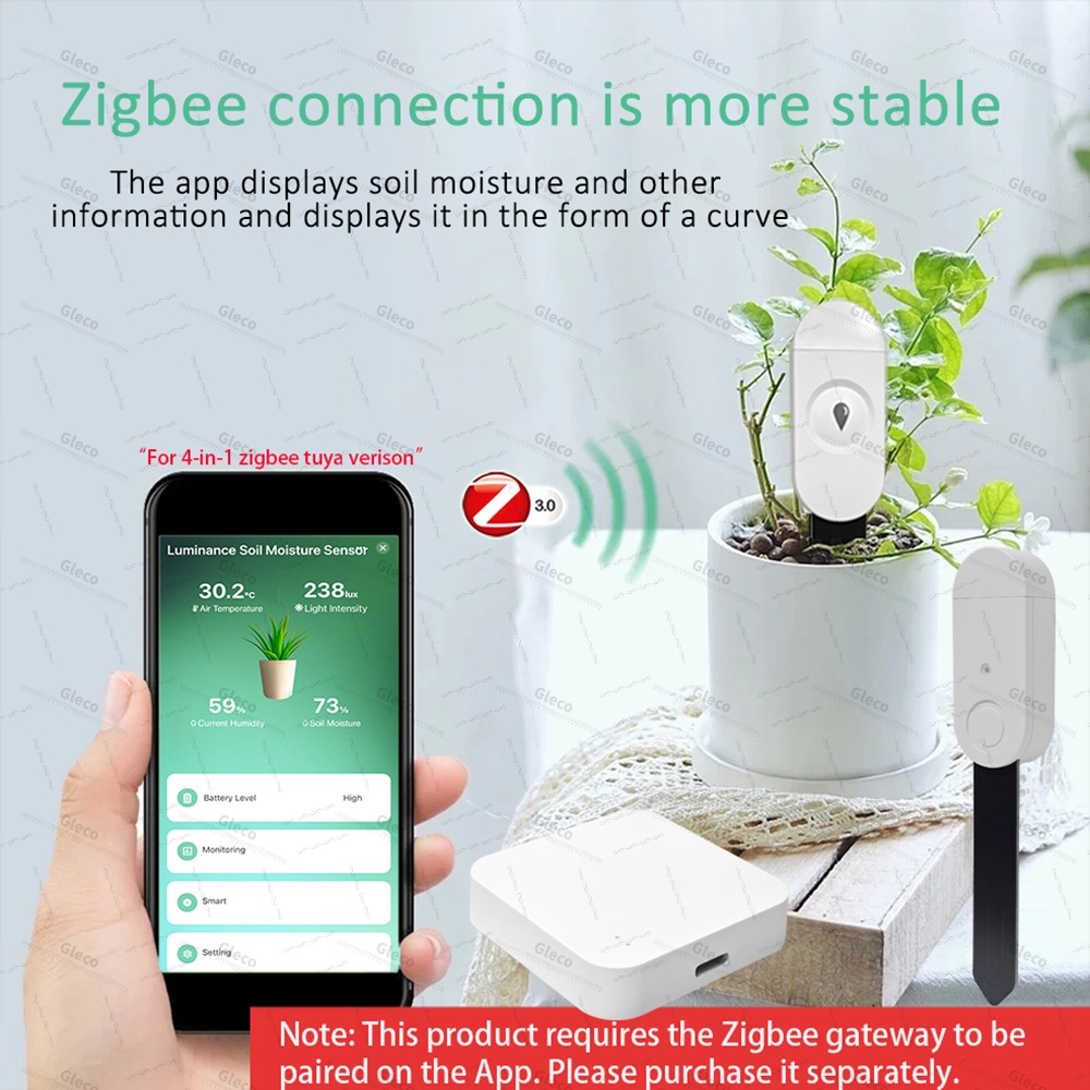 Zigbee Sensor Kelembapan Tanah - Smart Home Automation Kit ulasan dan harga