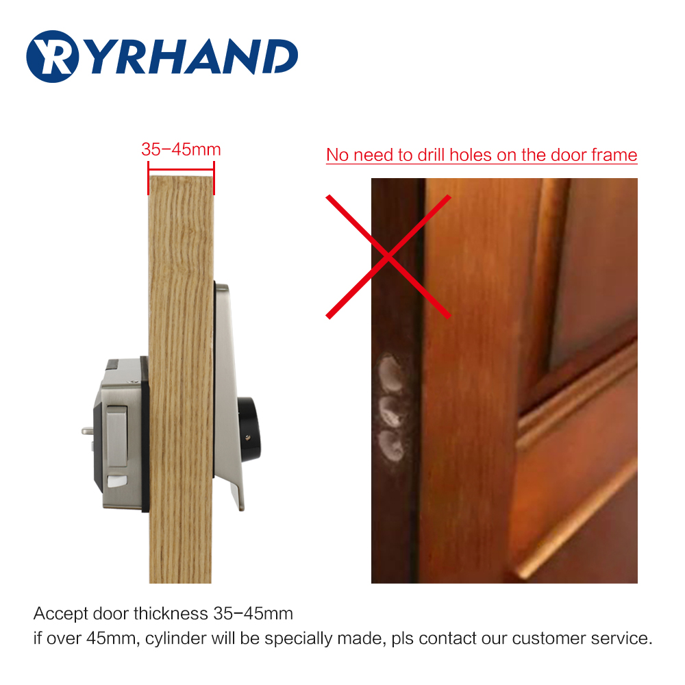 Tahan Air Smart Pintu Rim Kunc - Smart Door Lock Wifi ulasan dan harga