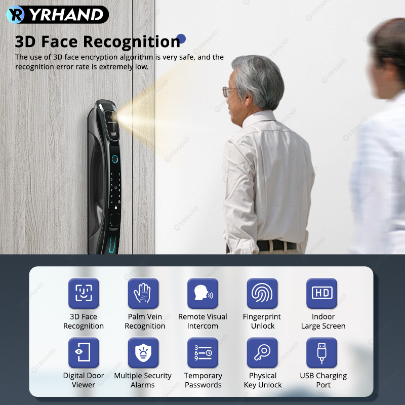Kunci Pintar dengan Pengenalan - Smart Door Lock Wifi ulasan dan harga